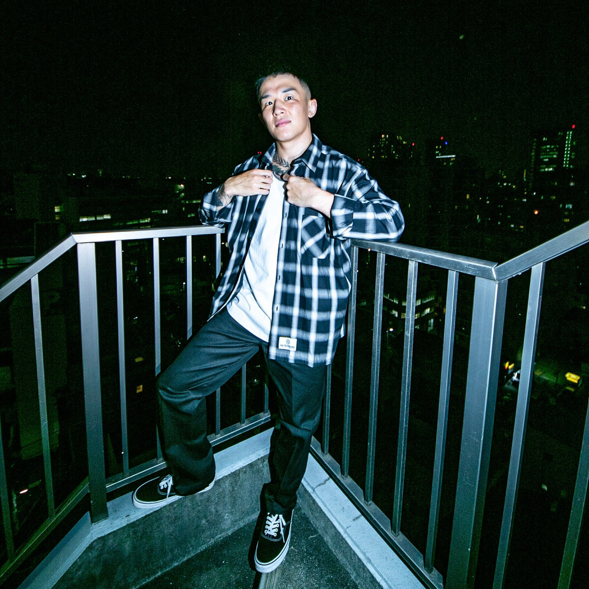 KHI OMBRE CHECK SHIRT